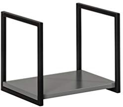 FACKELMANN Unterregal für Midischrank New York/ergänzendes Regal für Badschrank/Maße (B x H x T): ca. 33 x 28 x 28 cm/Unterregal mit 1 Ablagefläche/Korpus: Grau/Front: Grau