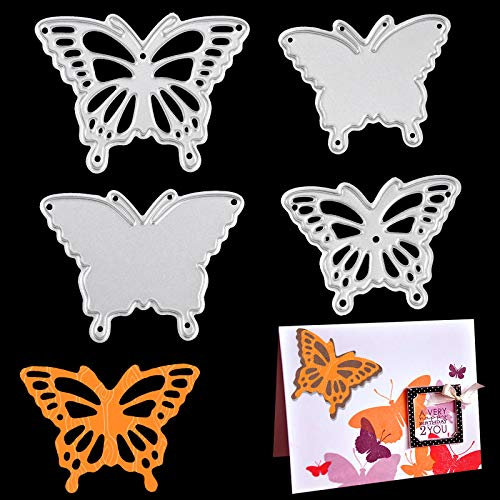 OOTSR Schmetterling Scrapbooking Prägeschablonen Stanzformen，Metall Prägeschablone für Scrapbooking, Fotopapier, Karten, Handwerk Prägen DIY Herstellung Geburtstag Geschenk Cutting Dies