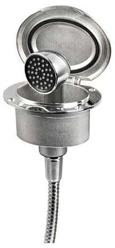 Box elissa inox con doccia keji tubo inox 2,5 m