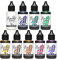 Octopus Fluids Resin Ink Set DARK, Alcohol Ink für Epoxidharz und UV-Resin, Resin-Farbe, Harz-Farbe 9x 30 ml
