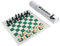 Andux Schachspielset Schachfiguren und Rollbrett XQTZ-01 (Grün,42x42cm)