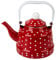 UPKOCH Tetera esmaltada de 1 l, tetera de acero inoxidable, estilo retro, tetera de café, juego de té para inducción, hervidor de agua, tetera vintage, tetera para Navidad gas y cocina eléctrica