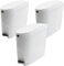 SUPAWASH-PRO Sanitary Bin 20L x 3 Slimline Washrooms Toilets Hygienic Disposal Pedal Container Bins for Female Ladies And Baby Hygiene Products - 20 litres White