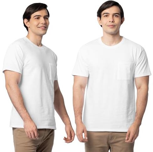 Fruit of the Loom Men's Stay Tucked Crew T-Shirt Underwear (Pack of 6)