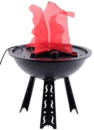 Flamme Cheminée Lampe Halloween Brasero Électronique Lampe Suspendue Lumière 3D Scintillant Faux Feu Simulation Flamme Partie Scène Décor Éclairage Atmosphère Lampe (Taille: A) little surprise
