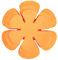 CNANRNANC 12 protectores de sartenes, protectores de ollas, almohadillas de fieltro, protectores de ollas, protectores de ollas, protección apilable para sartenes, ollas y cuencos, color naranja