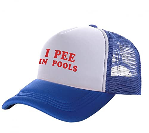 Baseballkappe Hiphop Sonnenhut I Pee in Pools Trucker Cap Männer Lustige Baseballkappe Coole Sommer Unisex Mesh Net Caps Snapback Verstellbare Geburtstagsgeschenke