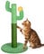 Happy&Polly Katzenkratzbaum - Kratzbaum aus natürlicher Sisal-Seil - 50cm Katzenkratzer für drinnen für Kätzchen und Erwachsene Katzen.
