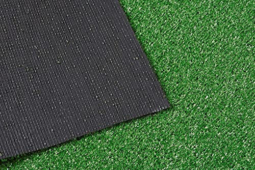Tappeto erba verde sintetica 7mm prato finto in rotoli Evergreen - Rotolo Altezza 1 mt x 10 mt (10mq)