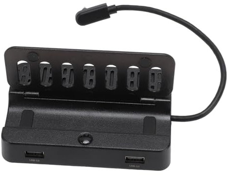 Docking Station per Steam Deck OLED/per ROG Ally/per Legion Go, Dock 6 in 1 con HDMI 2.0 4K a 30 Hz, Gigabit Ethernet, 3 USB 2.0 e Porta di Ricarica USB C da 100 W