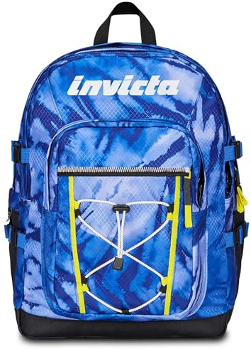 Invicta Jelek Schulrucksack 5 klasse Mädchen Junge, Rucksack Schule Teenager, Schulranzen mit Laptopfach und Trinflaschenfach, ozeanblau