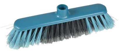 Homéa, Testa di scopa interna in plastica, 31 cm, blu pavone
