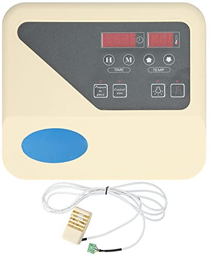 Saunaofen-Temperaturregler, LCD-Digitalanzeige mit externer Steuerung und Sonde, 9,6 x 8,5 x 3,1 Zoll, für Trockensaunaofen 220 V (9-15KW Digitalanzeige)