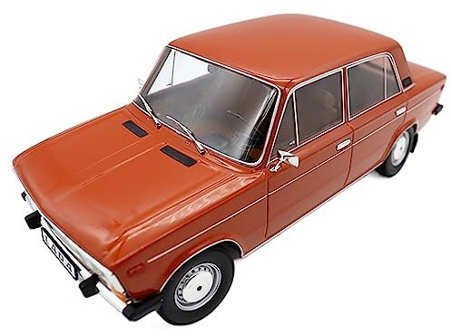 EMRGAZQD Motorfahrzeuge Replika Auto 1/18 Für Lada 1600 70er Jahre Diecast Classic Sedan Modellauto Simulation Collection Rote Legierungsfahrzeuge Originalgetreue Nachbildung