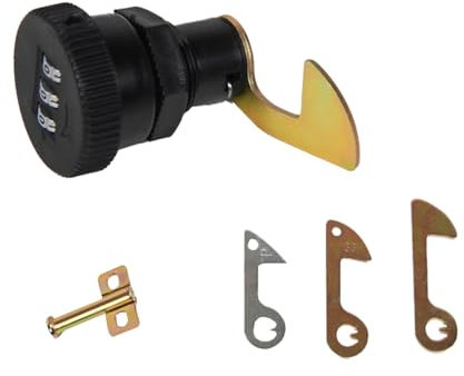 Motorrad-Kofferraumschloss, Ersatz mit 4 Größen austauschbaren Haken, Passwortschloss, Roller, Heckklappenschloss, Türzylinder für elektrische Motorräder, Aufbewahrung, Kofferraum, Gepäck und Zubehör