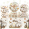 Wizard Geburtstag Deko Harry Partygeschirr Set Kinder-51Pcs Pappteller Tischdecke Kindergeburtstag Mädchen Junge Geburtstagsdeko Geschirr Birthday Party Tableware Supplies Kit Teller Servietten Tassen