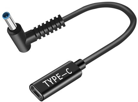 Artilits 4.5x3.0 mm USB C to DC Adapter, 19.5V Power AC Charger Made for HP ProBook Series ProBook G3 G4 G5 G6 G7 G8 470 430 440 450 445 640 650 PPP009A Series