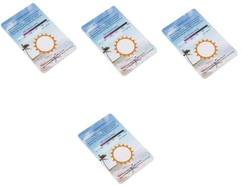 SEWOART 4sets Pet Tank Prüfung Karte Sonne Reptil Terrarium Test Karten Uv Identifizierung Kit 6 Stücke * 4