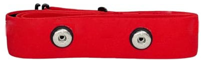 Bamyli Heart Rate Monitor Chest Strap Replacement Strap,Adjustable Soft Cycling Chest Heart Rate Monitor,for CoospoRide Strava Zwift Peloton Wahoo Polar Beat (Red)