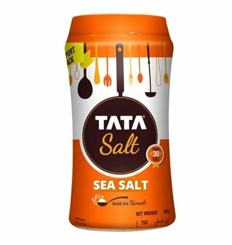 Tata Salt Canister 650g – Pure, Iodized Salt for Everyday Cooking and Health - Vacuum Evaporated Iodised Salt – Iodine Guaranteed (Pack of 1)