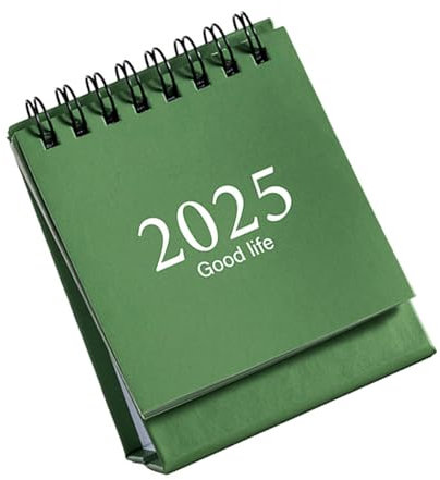 XANHOY 2024-2025 Tischkalender Tischkalender Englisch Stehend Monatskalender Jahresplaner Schule Bürobedarf