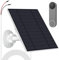 Solar Panel for Security Camera Outdoor, 10W Video Doorbell Solar Panel Charger for Nest for Doorbell 2K 2 3, IP66 Water Proof, 360° Adjustable Bracket (CSP4W-O-W)