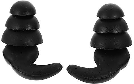 POPETPOP 1 Paar Ohr Stecker Vibes Anhörung Verdrahtet Akustisch Gehörschutz Für Konzerte Gehörschutzstöpsel Konzertzubehör Kieselgel Black