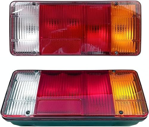 Rechts Rückleuchten Rücklicht Heckleuchten Glühbirne Hallo für Daily Tipper,EuroCargo, Fiat Ducato, Peugeot Boxer,Peugeot J5,Master Mascot, Citroen Jumper,Citroen Jumpy LKW E-MARK mit Steckdose