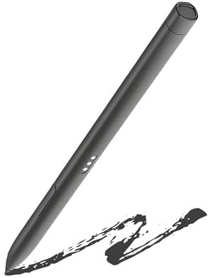 Slim Recharge Stift für Dell Active Pen PN7522W Eingabestift Kompatibel mit Dell 2 in 1 Laptop für Latitude 3340 5310 7210 Pen,für Inspiron 7420 7425,XPS Stylus Pen (Schwarz)