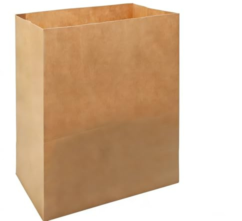 50stück 33 x 24 x 14cm PapiertüTen Groß,PapiertüTen Braun BrottüTen Kraftpapier Braune Papiersackerl GeschenktüTen BrotpapiertüTen (L)