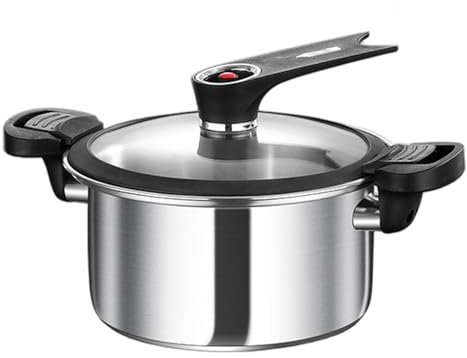 Pequeña olla a presión, 3, 5 layer de acero inoxidable con tapa y mango, descompresión rápida de estofado no cotizado