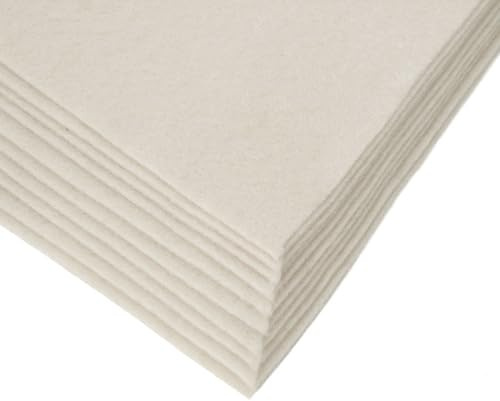 maDDma Bastelfilz Bögen 10er-Pack Flex Filz DIN A4, Stärke 1,5-2mm, Filzplatte, 50 Farben