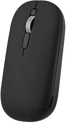 T'nB - Color 3, Souris sans Fil Bluetooth Et USB, Ultra Fine avec Dragonne Rétractable, Connexion Instantanée, Silencieuse, Compatible Windows Mac Linux, Autonomie Longue Durée - Noir