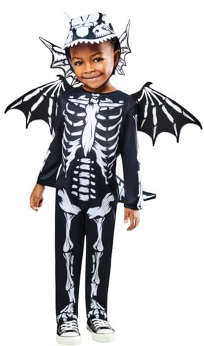 Rubies Official Dragon Skeleton Child Costume, Fancy Dress