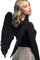 Boland - Alas negras con plumas, 65 x 65 cm, para adulto
