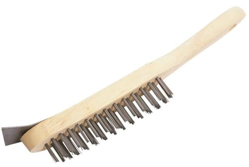 Draper 31573 290mm 4 Row Wire Scratch Brush with Scraper 290 mm