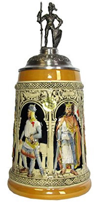 KING Chope de bière allemande croisé 1 litre