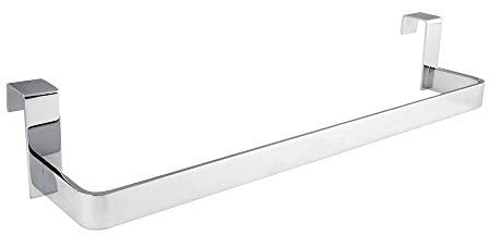 Kibath 321054 Porta Asciugamani Senza Trapani per Mobile da Bagno. Realizzato in Acciaio Inox. Finitura cromata Lunghezza: 29 cm. Non c'è Bisogno di Fare Buchi, Cromo Lucido, 29cm
