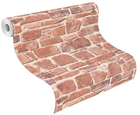 Rasch Tapeten PapierTapete Kollektion Steine und Hölzer, braun, 265613