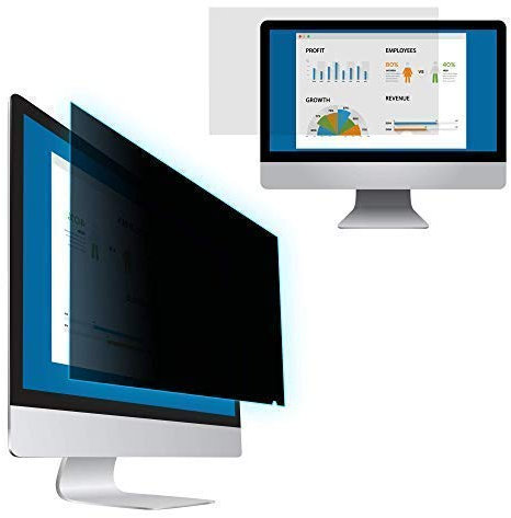 EPHY - 4 in 1 Premium Privacy Filter/Anti Blue Light/Anti Glare/Anti Bacterial Protection - Desktop Computer Screen Protector (20 inch 16:9)