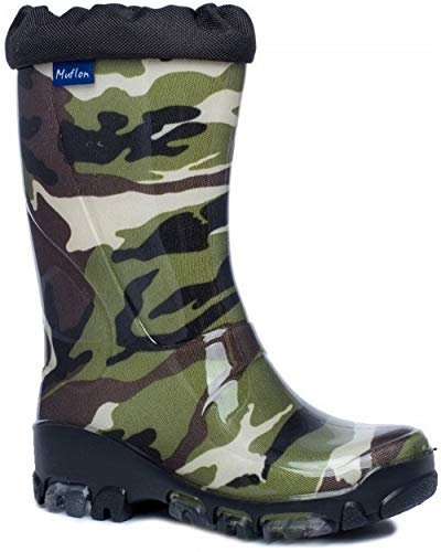 Muflon Bottes en caoutchouc pour enfant - - camouflage, 31/32 EU