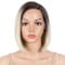 Début Lace Front Perücke für schwarze Damen Bob Perücke für weiße Damen Kunsthaar 24 cm 120g Blond Glatt Schweizer Spitze Hitzebeständige Fasern Halb handgebunden (24 cm, TT6/613)