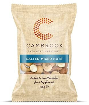 Cambrook - Baked & Salted Mixed Nuts, 45g Bag