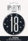 Unique 83506 Black Round Prismatic 18th Birthday Badge 1 Pc, Age 18