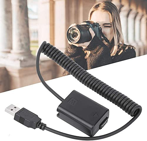 Batterie Factice Np-fw50 Port USB à Décodeur Complet Adapté à La Caméra Adaptateurs pour Appareils Photo Remplacement pour A7/a7ii/a7r/a7s/a7rii