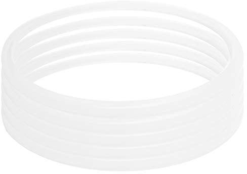 AUNMAS 5Pcs Pressure Cooker Sealing Ring, Silicone Clear Universal Stainless Steel Pressure Cooker Gaskets O Ring (20cm)