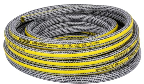 Garden Hose 15m 50ft 4-Layer Reinforced Outdoor Watering Accessories for Garden Water Feature, Pressure Washer, Garden Sprinklers, DIY Tools Tough Master