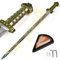 Swords and more Vikings - Schwert der Könige – Ragnar Lothbroks Wikingerschwert mit Wandtafel aus Holz, 100 cm Gesamtlänge, Metallschwert für Cosplays, Sammlungen & als Geschenk