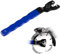 Angle Grinder Adjustable Spanner, Universal 10-52mm Pin Key Wrench Lock-Nut Grinder Wrench with Non-Slip Plastic Coated Grip (Blue Black)