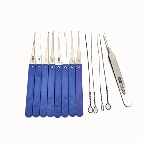 U/ D Lot de 13 extracteurs de clés cassées, outils de réparation de serrure, outils de réparation de serrure.